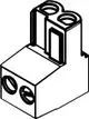 BOSCH-Anschlussklemme-2-pol-orange-5x-87444040880 gallery number 1